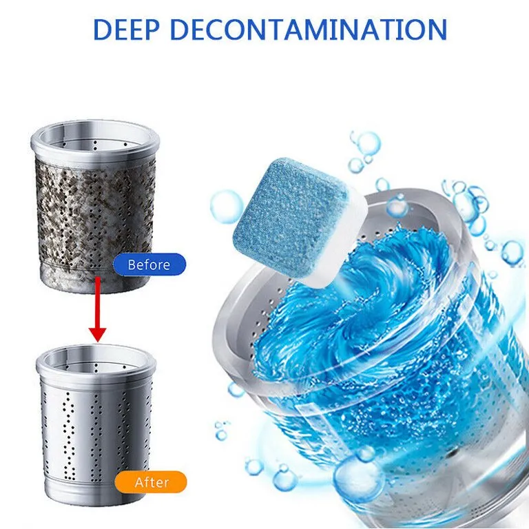 (Pack of 12) Washing Machine Deep Cleaner Tablets