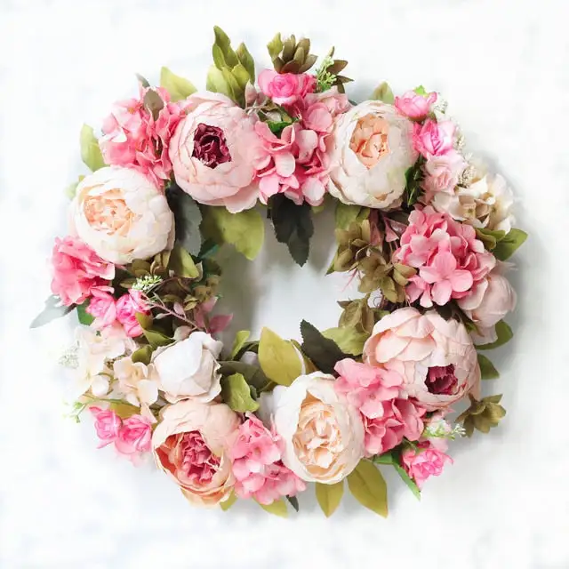 Floral Artificial Round Decorative Botanical Accent