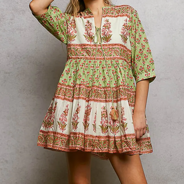 Floral Tiered Dress