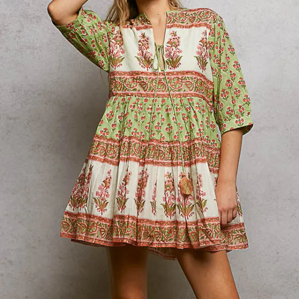 Floral Tiered Dress