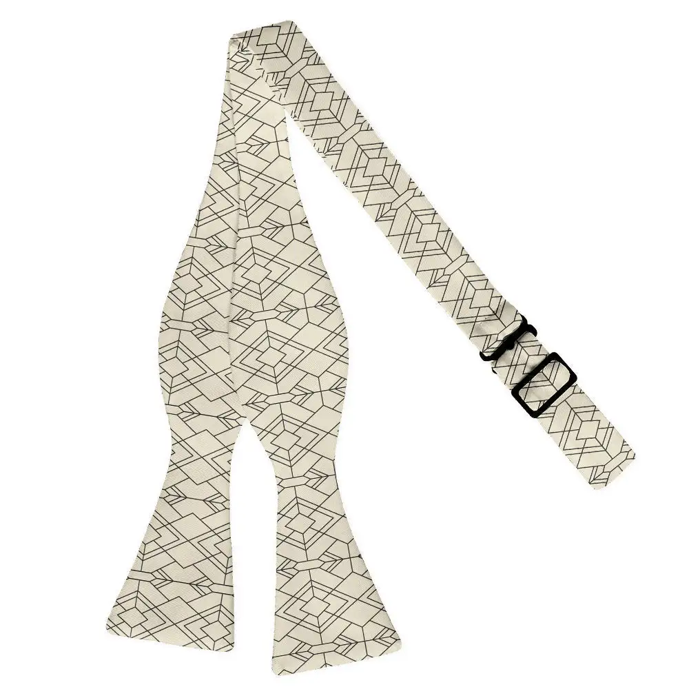 Vintage Deco Motif Bow Tie