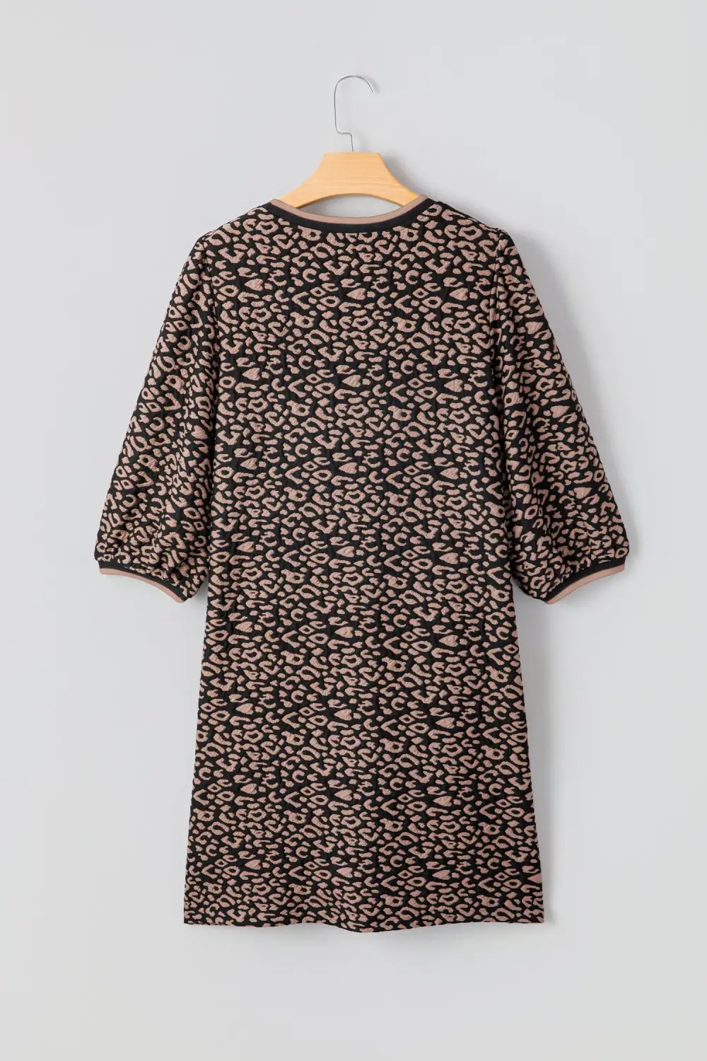 Wearable Cut Animal Print Mini Dress