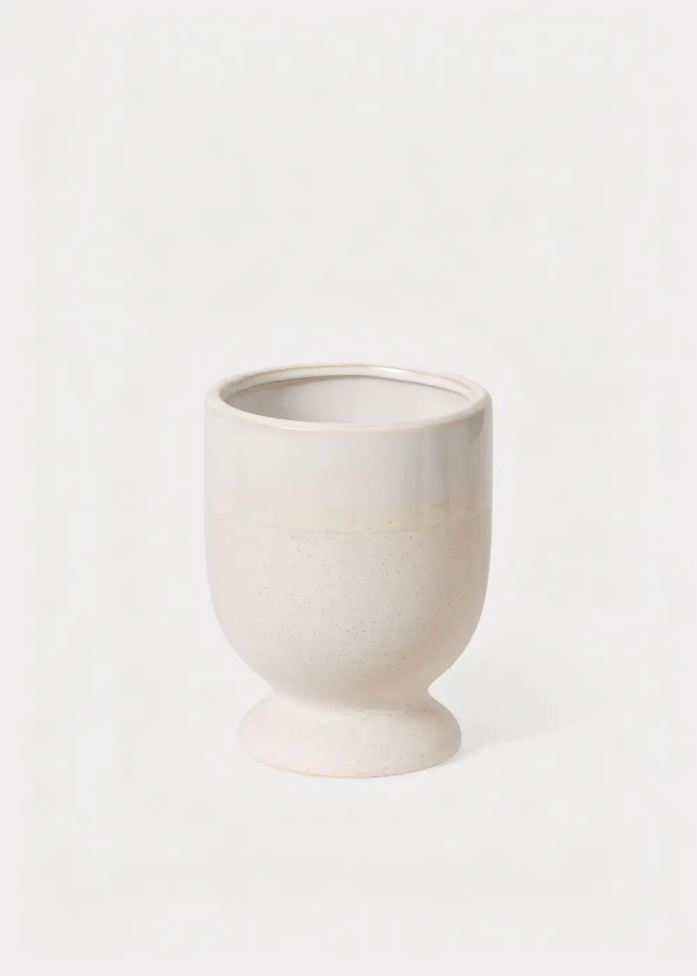 Speckled Footed Ceramic Vase