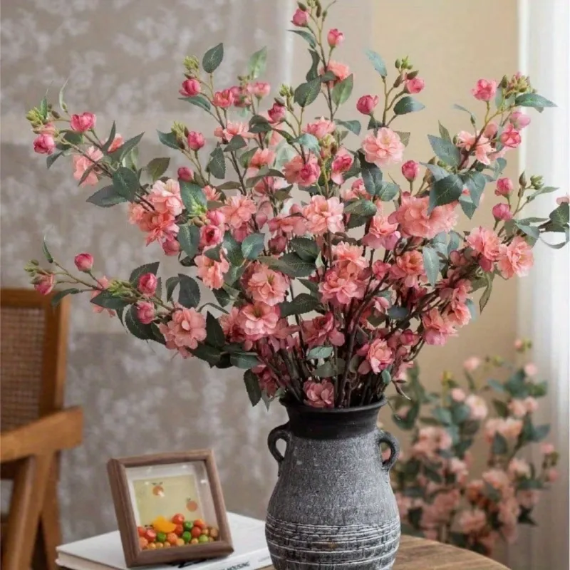 4 Pcs Pink Artificial Flower
