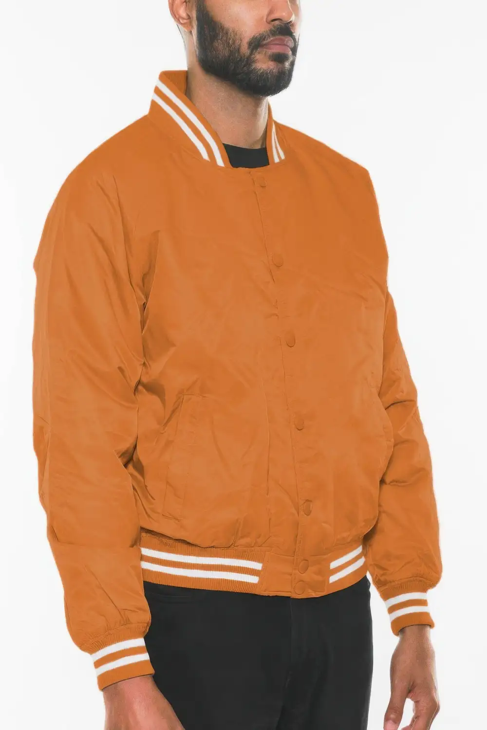Polyester Windbreaker Winter Bomber Jacket