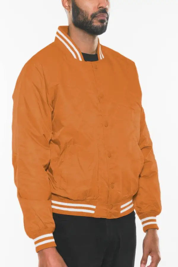 Polyester Windbreaker Winter Bomber Jacket