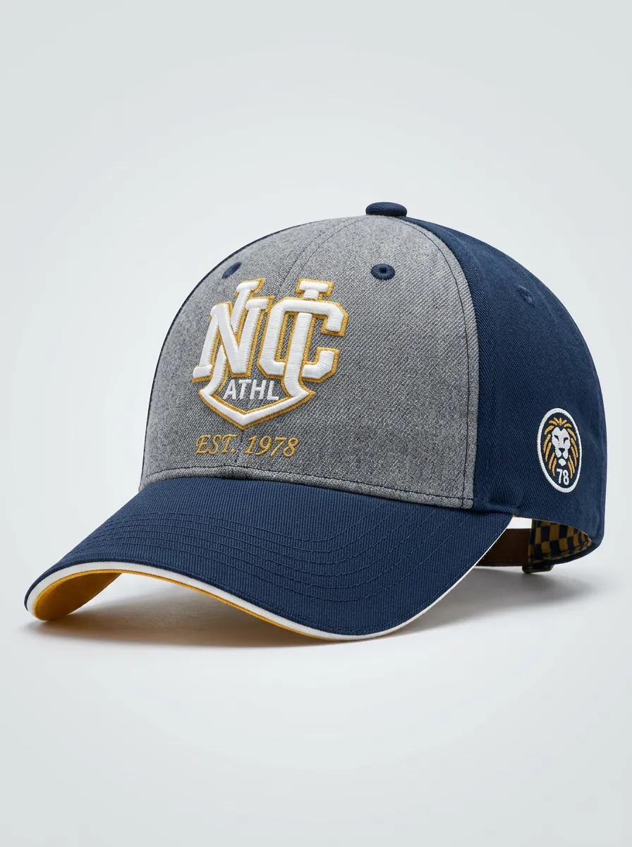 Unisex NC Athletic Lion Logo Embroidered Baseball Cap