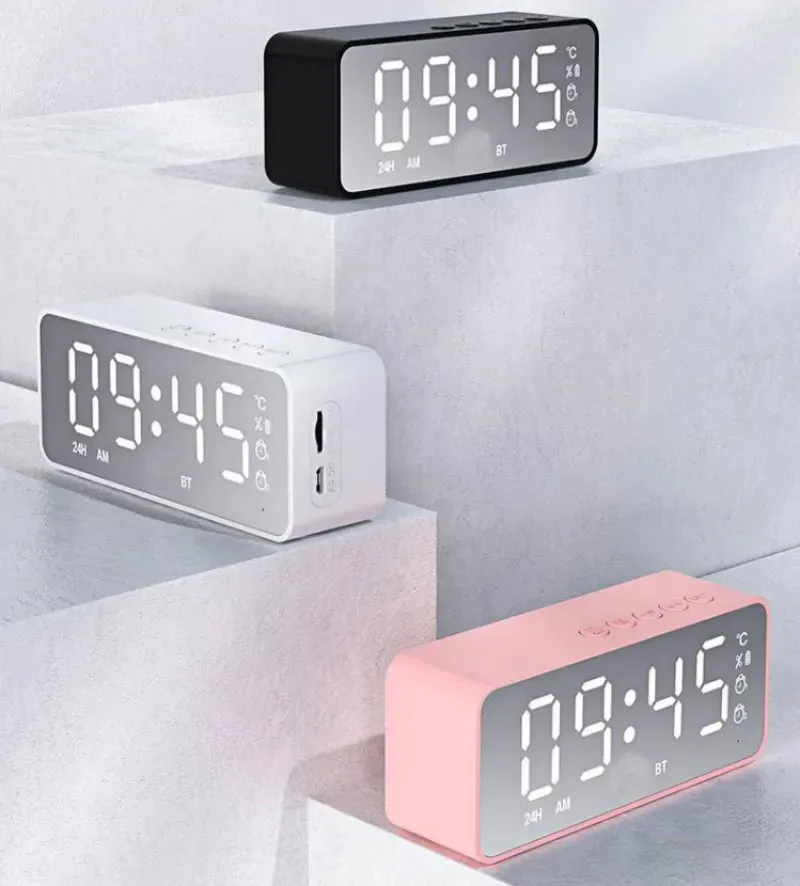 Alarm Clock with Bluetooth Speaker