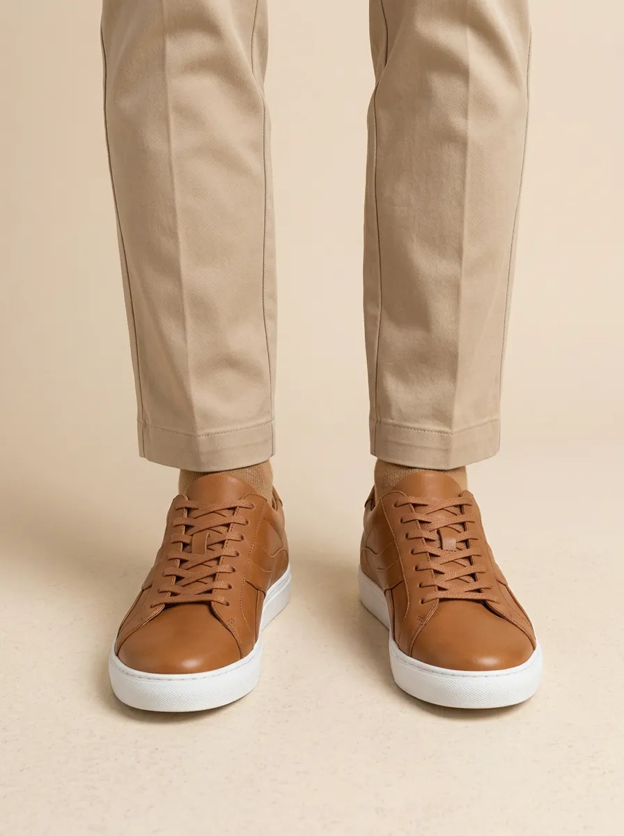 Men's Minimalist Leather Sole Casual Shoes