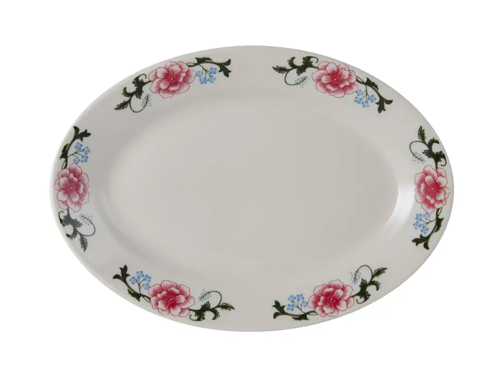 Floral Oval Platter