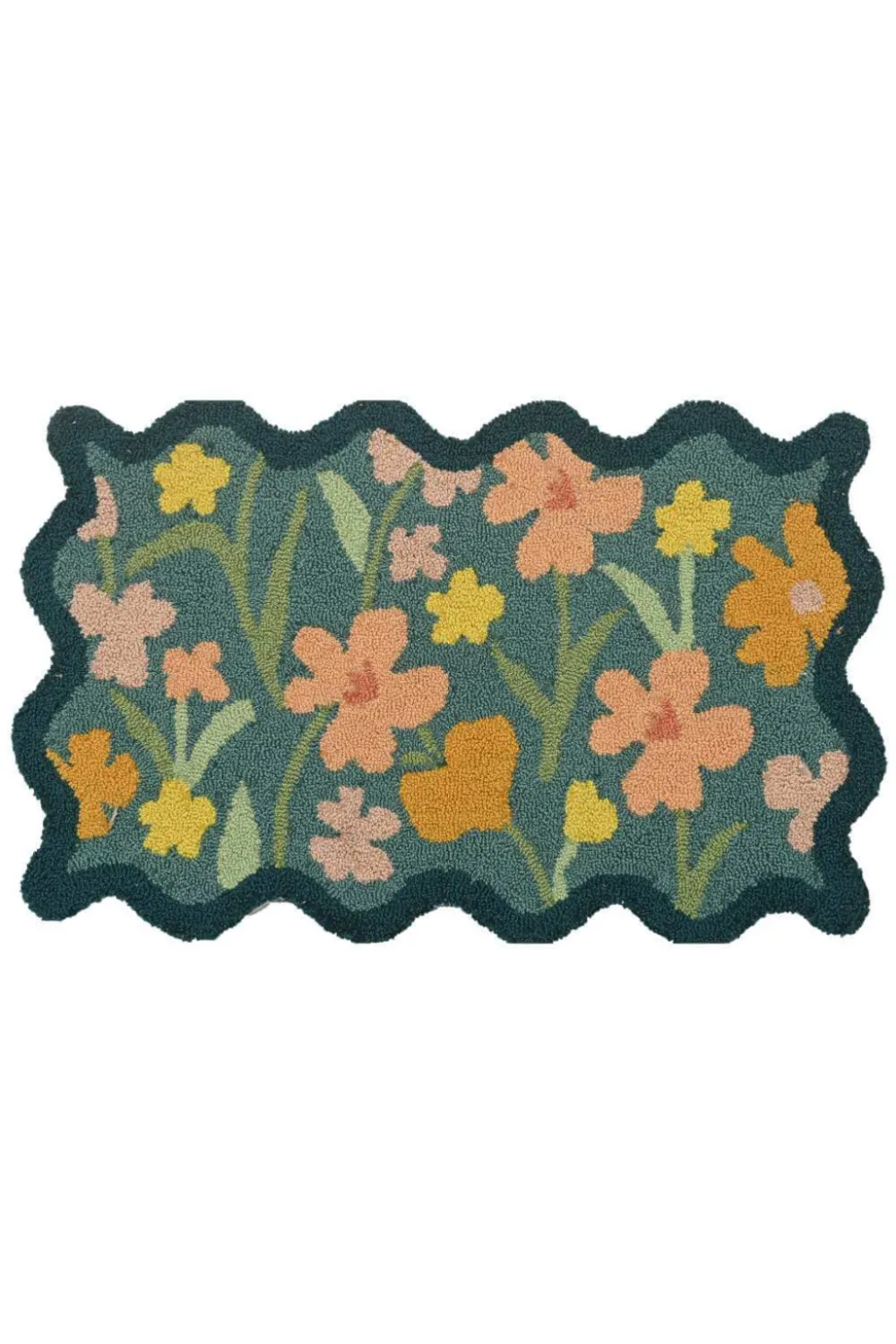 Textured Detail Welcome Motif PET Entryway Doormat