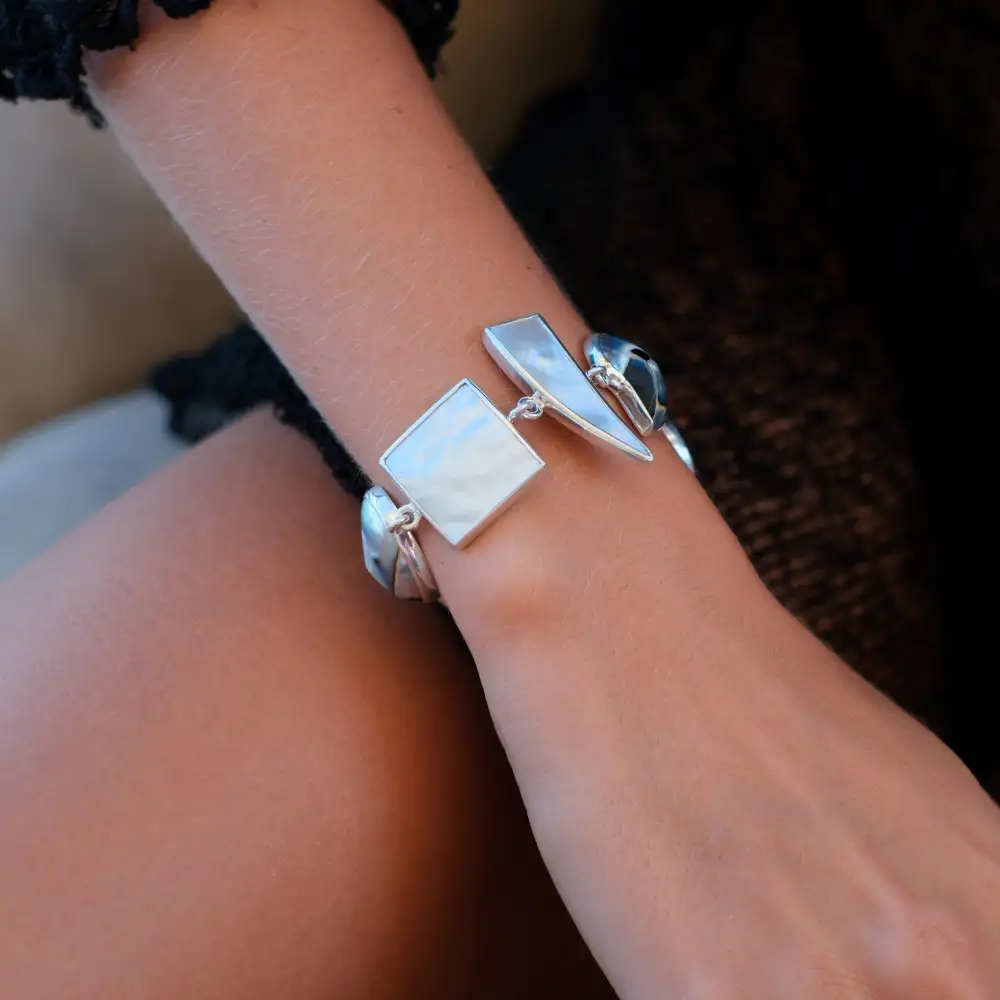 Nautilus Shell Silver Bracelet