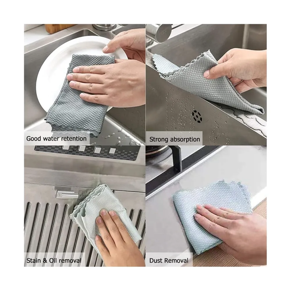 Versatile Microfiber Cleaning Cloths