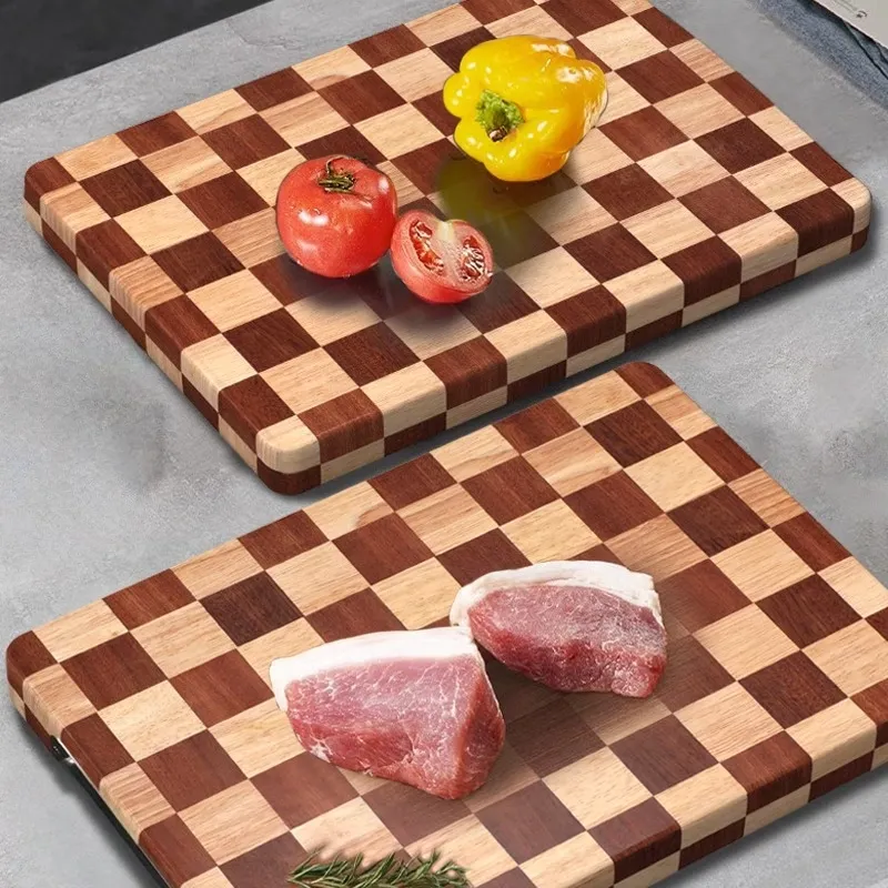 Checkerboard Wood Cutting Board