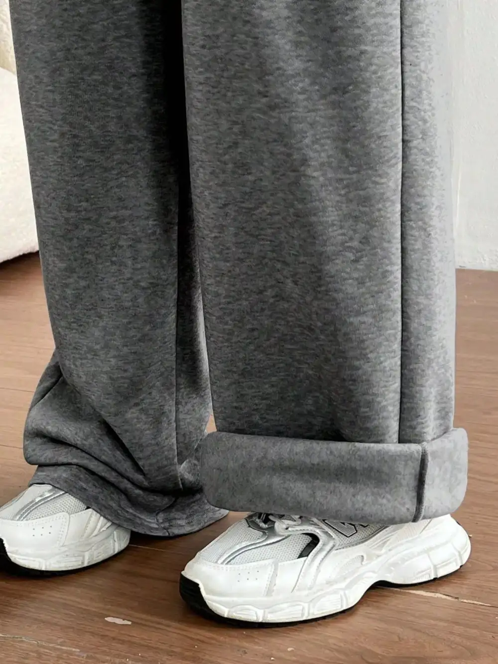 High Waist Drawstring Wide Leg Pocketed Casual Joggers