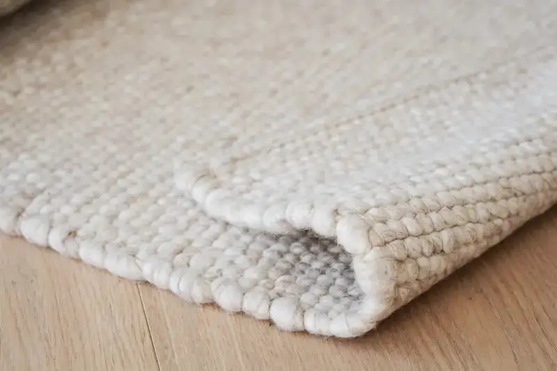 Layered Wool Area Rug