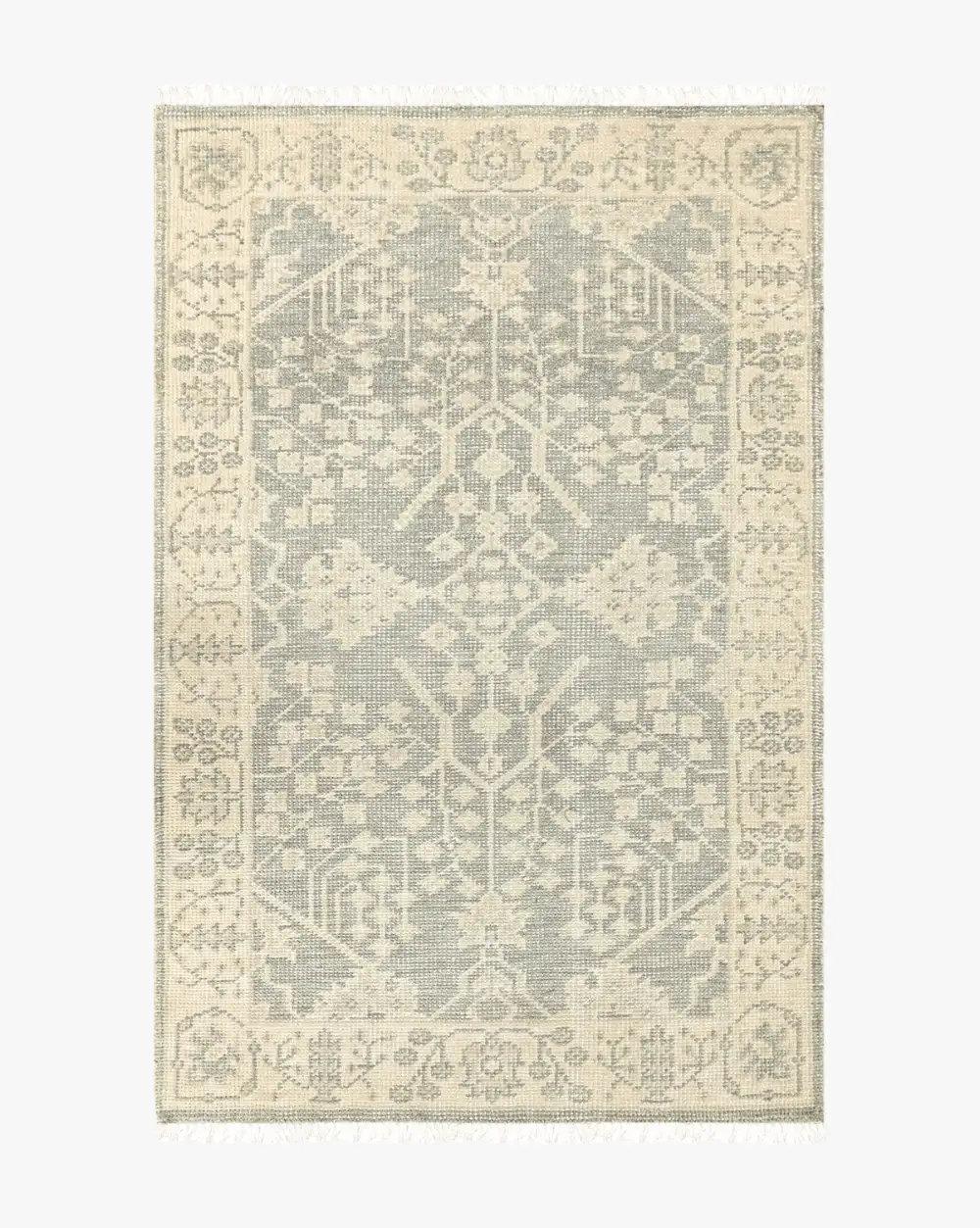 Hand-Knotted Wool Area Rug