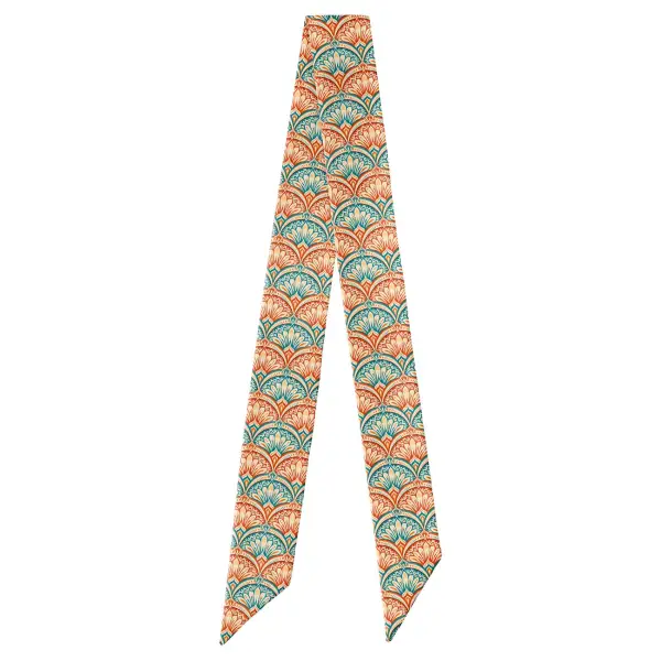 Deco Fan Bloom Design Hair Scarf