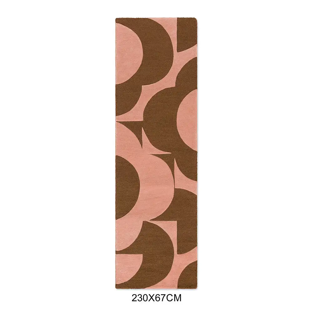 Wool Tufted Floral Runner Rug