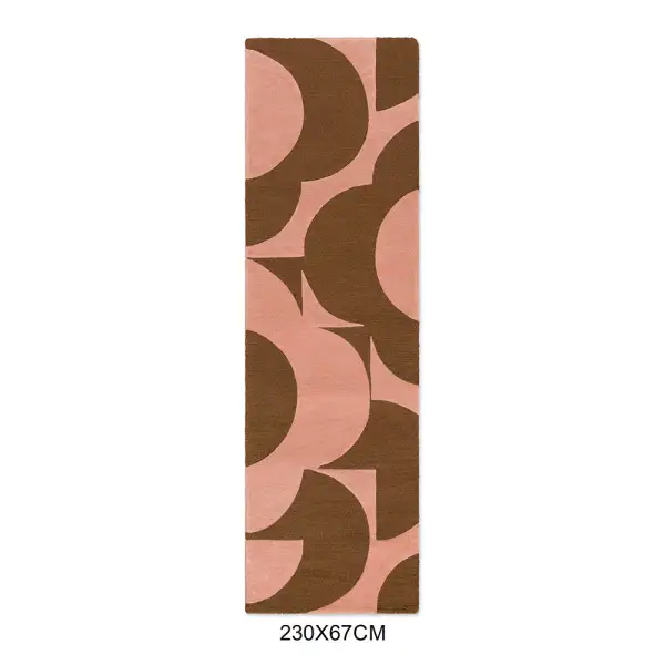 Wool Tufted Floral Runner Rug
