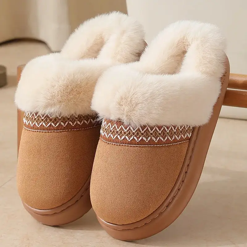 Soft Feel Platform Slip On Slippers