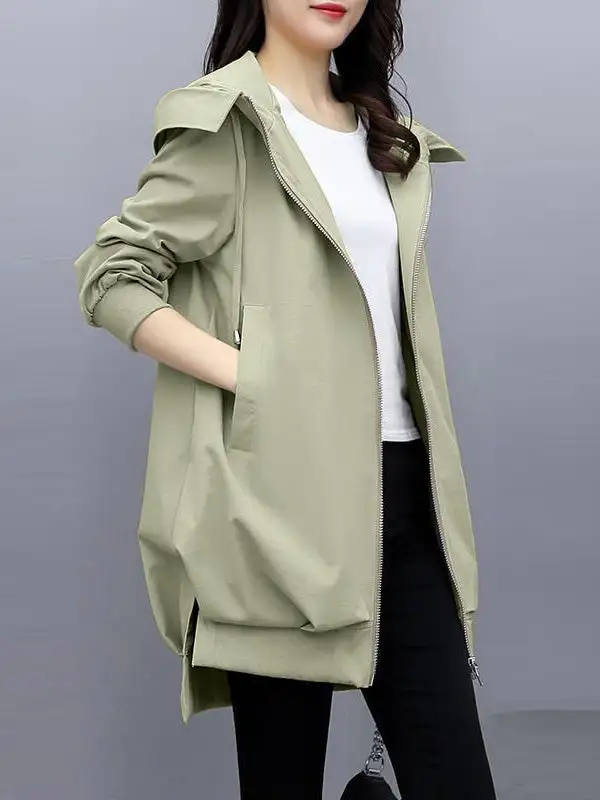 Hooded Zip Front Jacket Essential