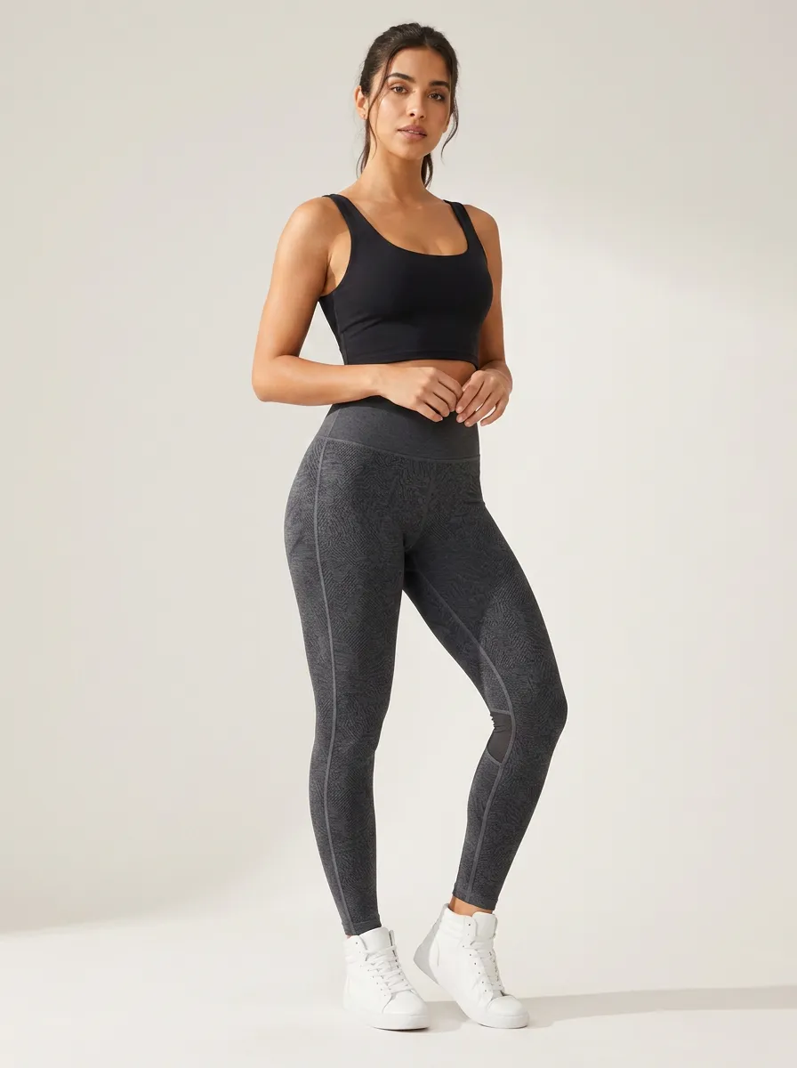 Women's Fitness Yoga Abstract Pattern Printed Leggings
