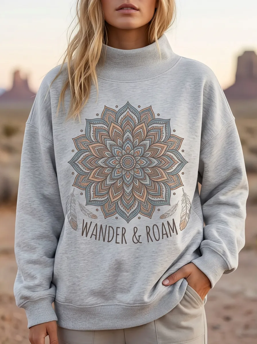 Wander Roam Boho Sweatshirt