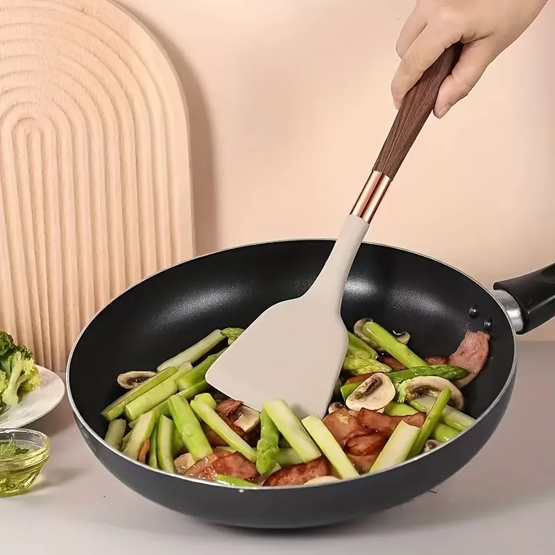 Silicone Spatula with Wood Handle