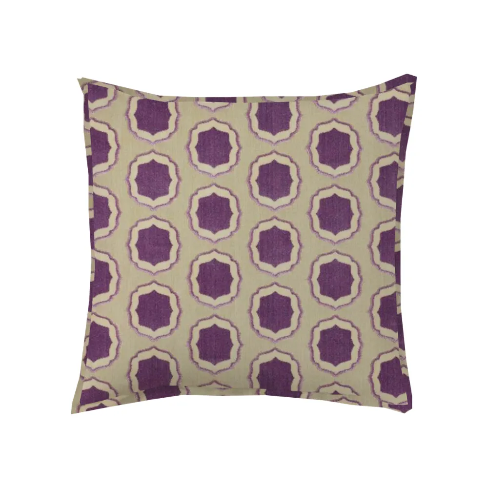 Decorative Contrast-Flange Throw Pillow