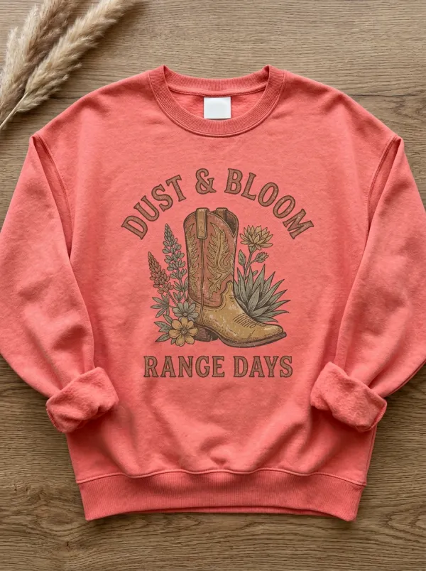 Everyday Women's Western Crew Neck Sweatshirt