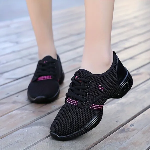 Platform Lace Up Mesh Sneakers