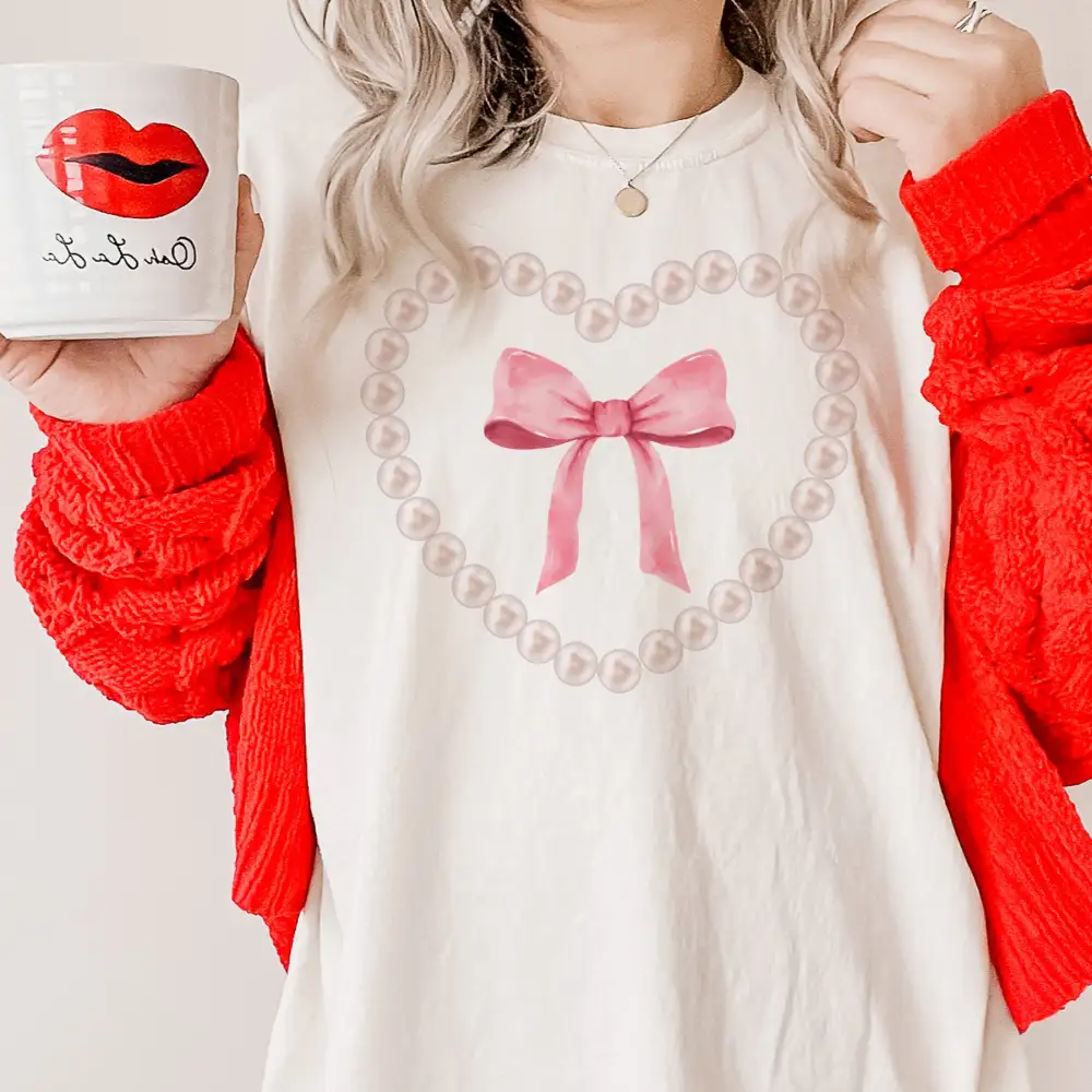 Bow Detail Graphic T-Shirt
