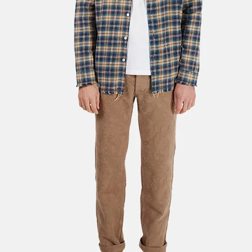 Cotton Camo Jacquard Pants