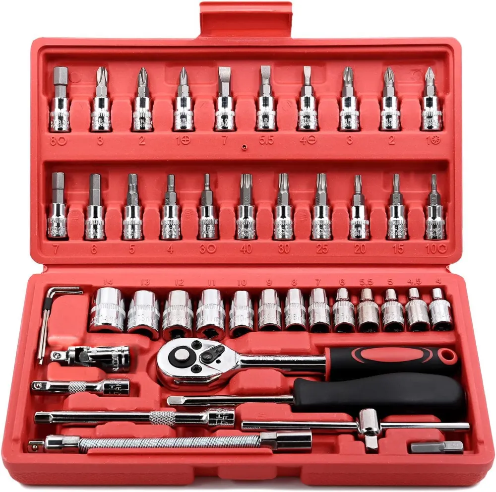 Ratchet Socket And Bit Tool Set