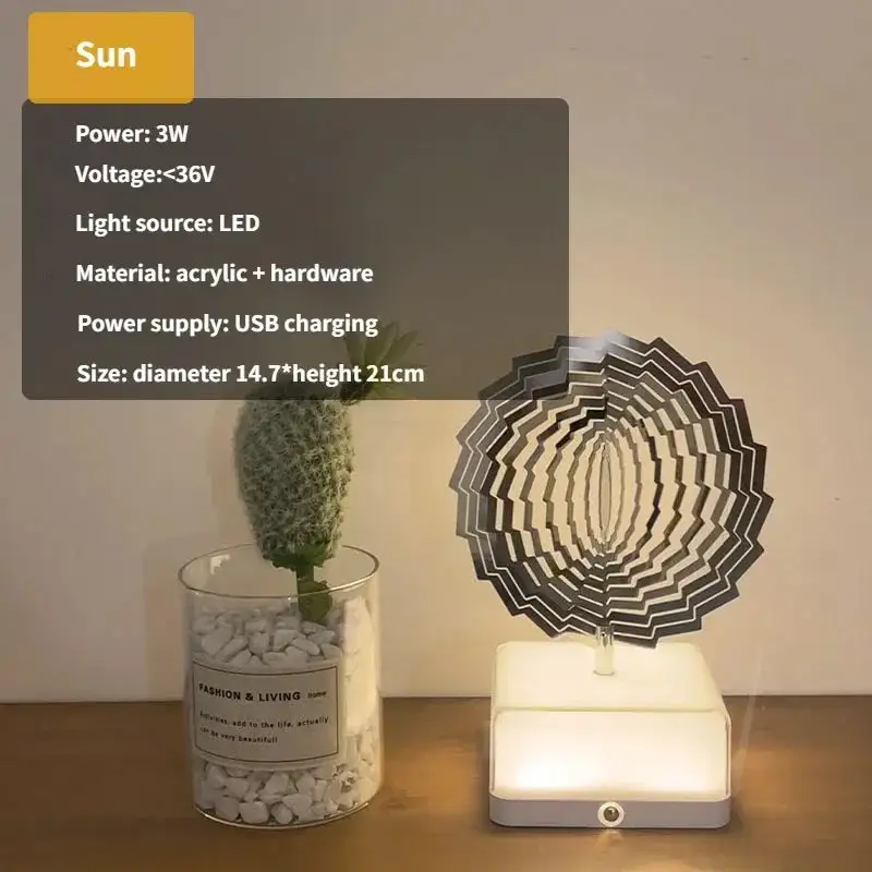 Metal Round Decorative Table Lamp