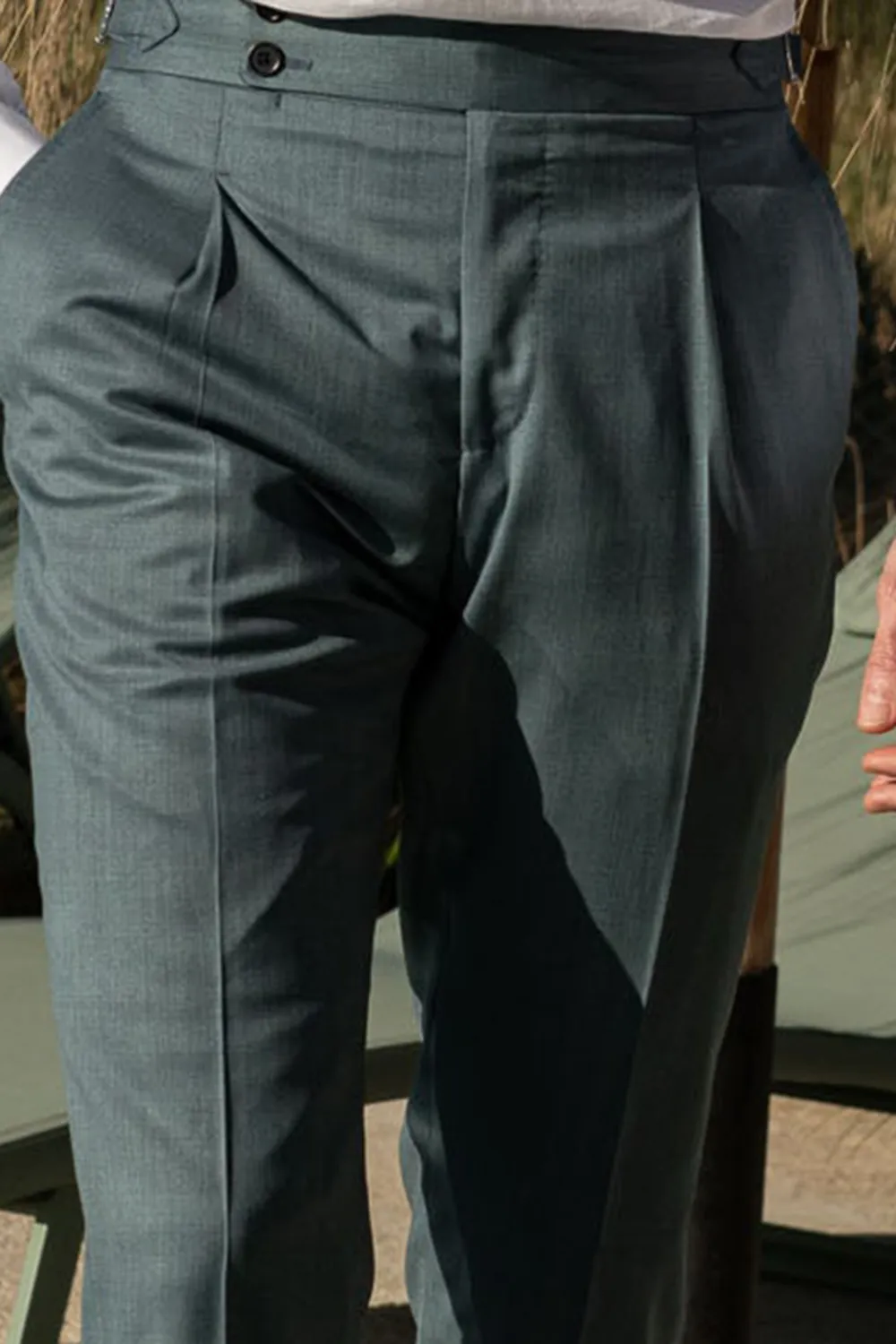 Water Green Trousers Men'S Fashion
