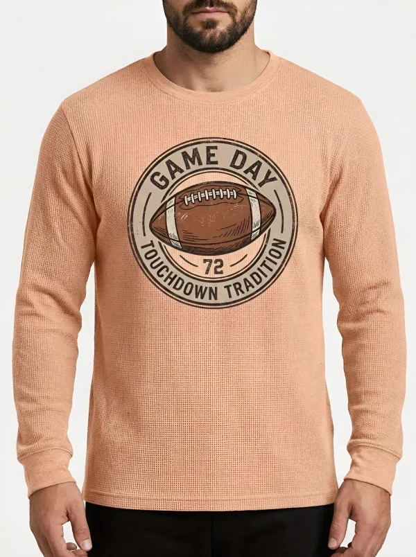 Football Graphic Casual T-Shirt