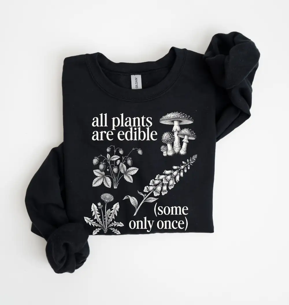 Plant Graphic Crewneck Sweatshirt