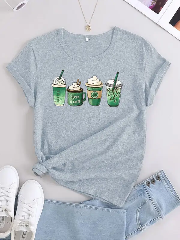 Weekend Round-Neck Collared Short-Sleeve Knit T-Shirt
