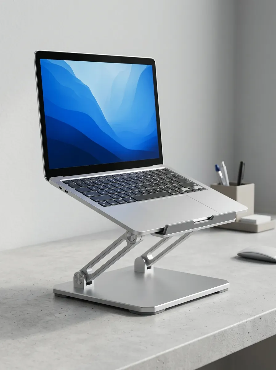Unisex Office Worker Ergonomic Aluminum Adjustable Laptop Stand