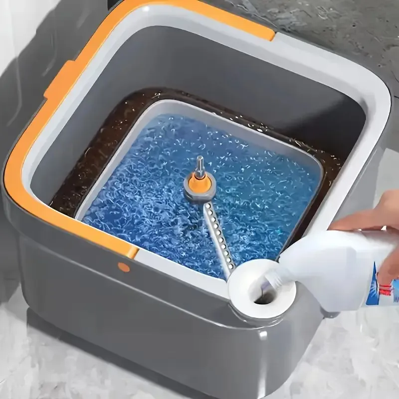 360° Independently Rotating Mop And Cleaning Bucket
