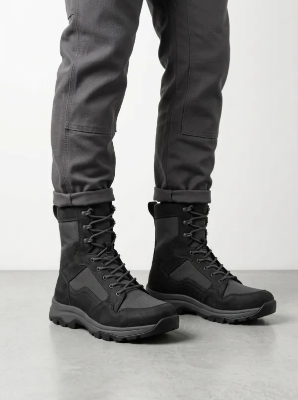 Unisex Tactical Suede Mesh Print Work Boots