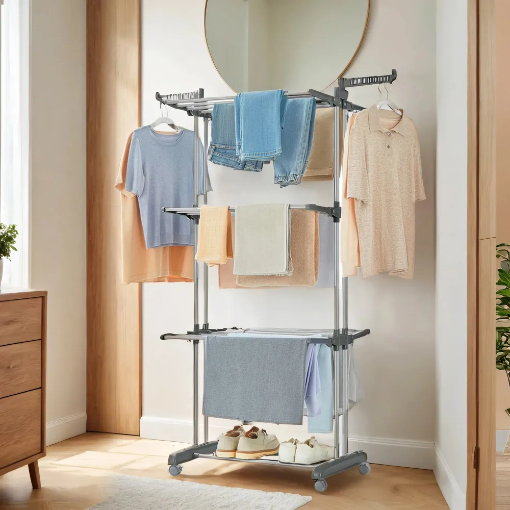 Tall Foldable Laundry Drying Rack
