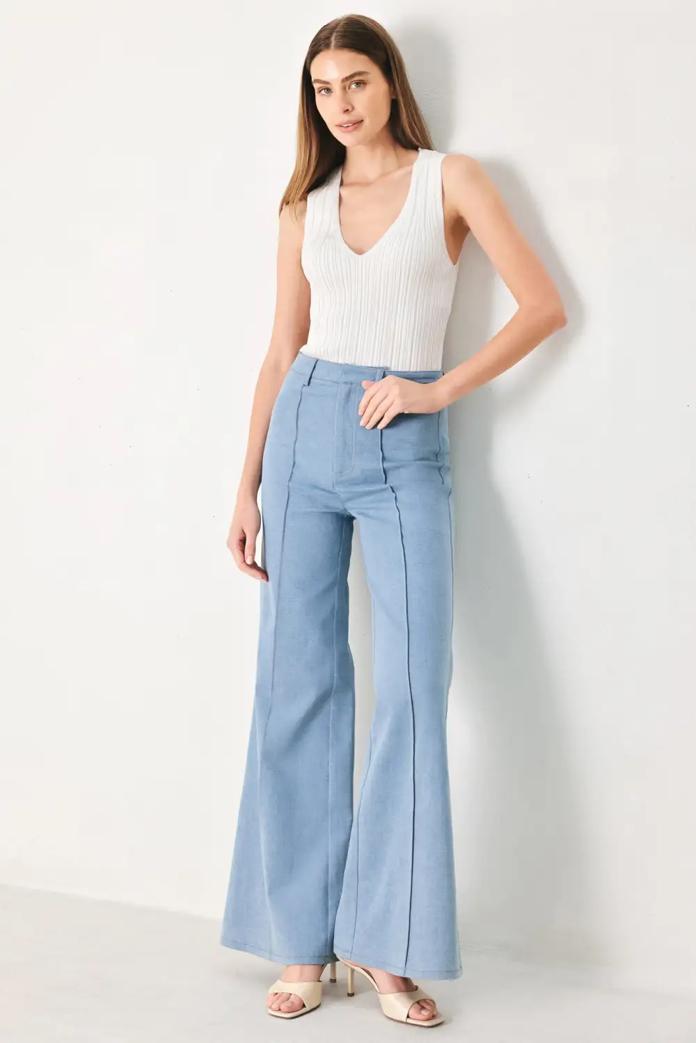Sequin Flared Pants