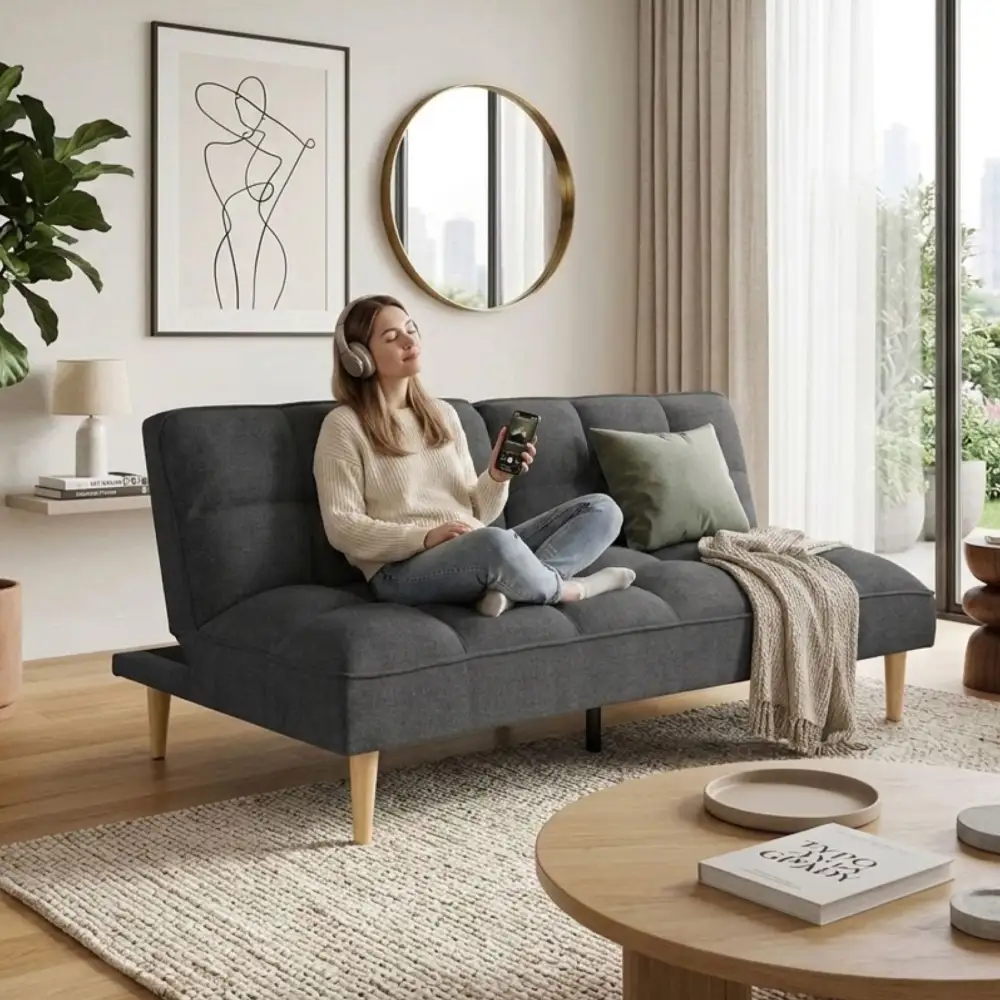 Living Room Convertible Sofa Bed