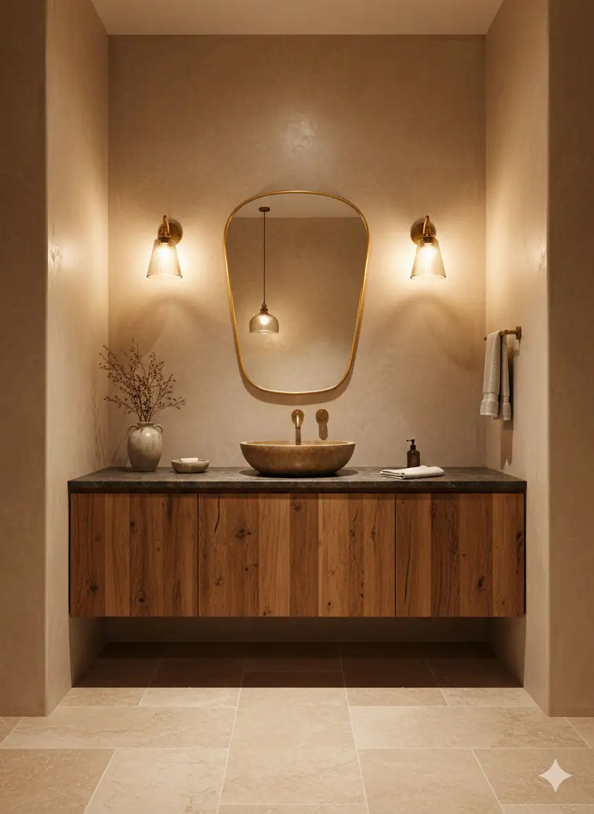 Artisan Brass Accent Wall Mirror