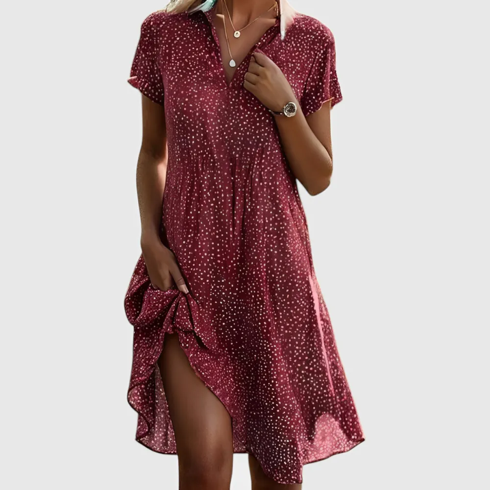Short Sleeve Everyday Midi Dress