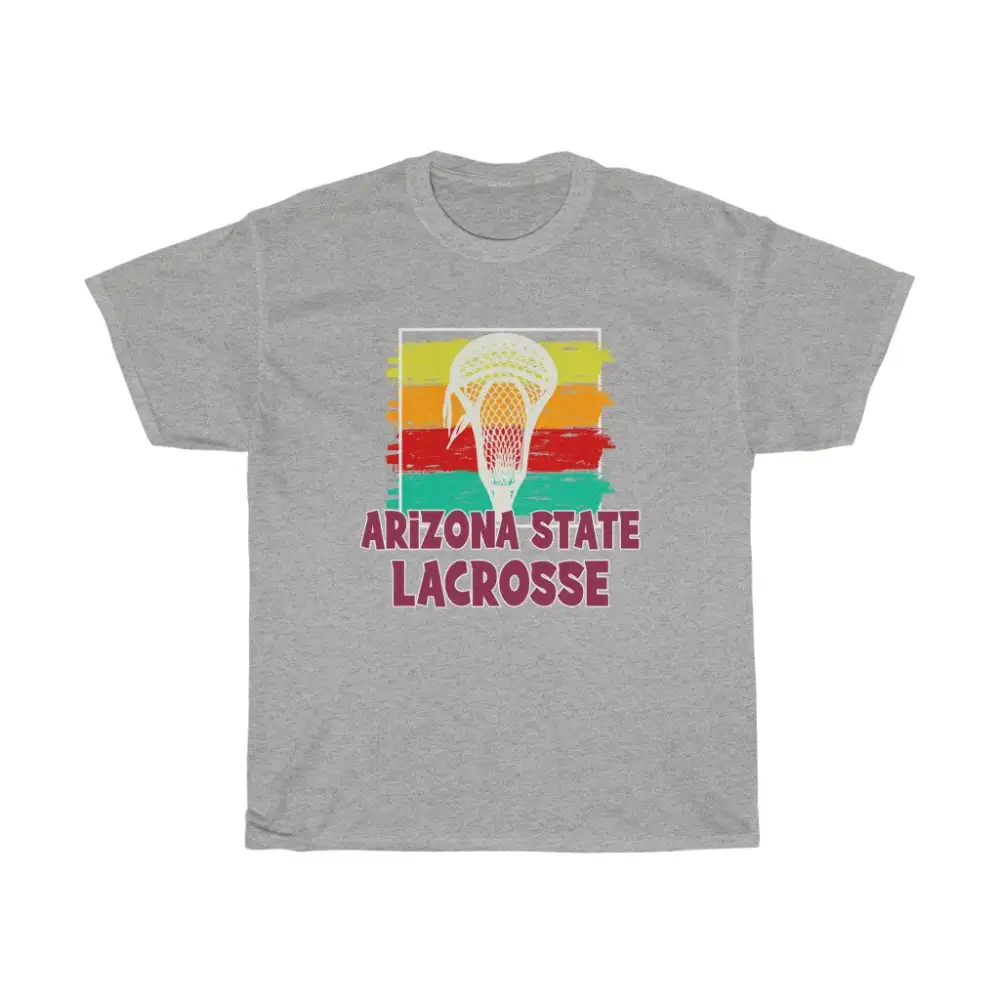 Arizona State Lacrosse Paintbrush Strokes T-Shirt