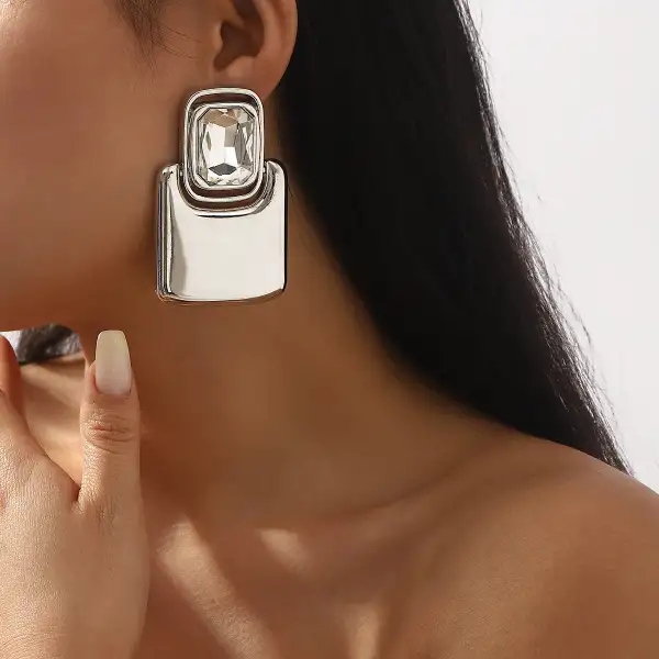 Geometric Alloy Earrings